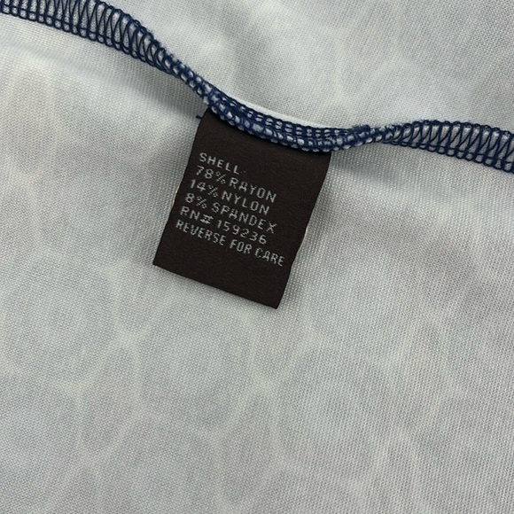 J. McLaughlin Women's Devon Dress Blue Stretch Sleeveless Geometric Size Small - Picture 8 of 8